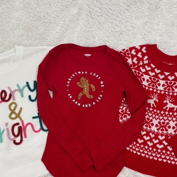 🌴 Bundle of 3 Christmas Sweaters/Shirt - Picture 1 of 3